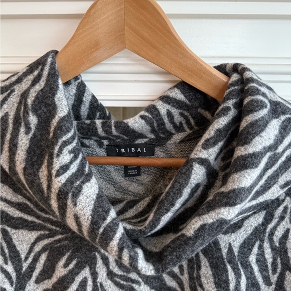 Tribal Sweaters - TRIBAL Cowl Neck Top NWT